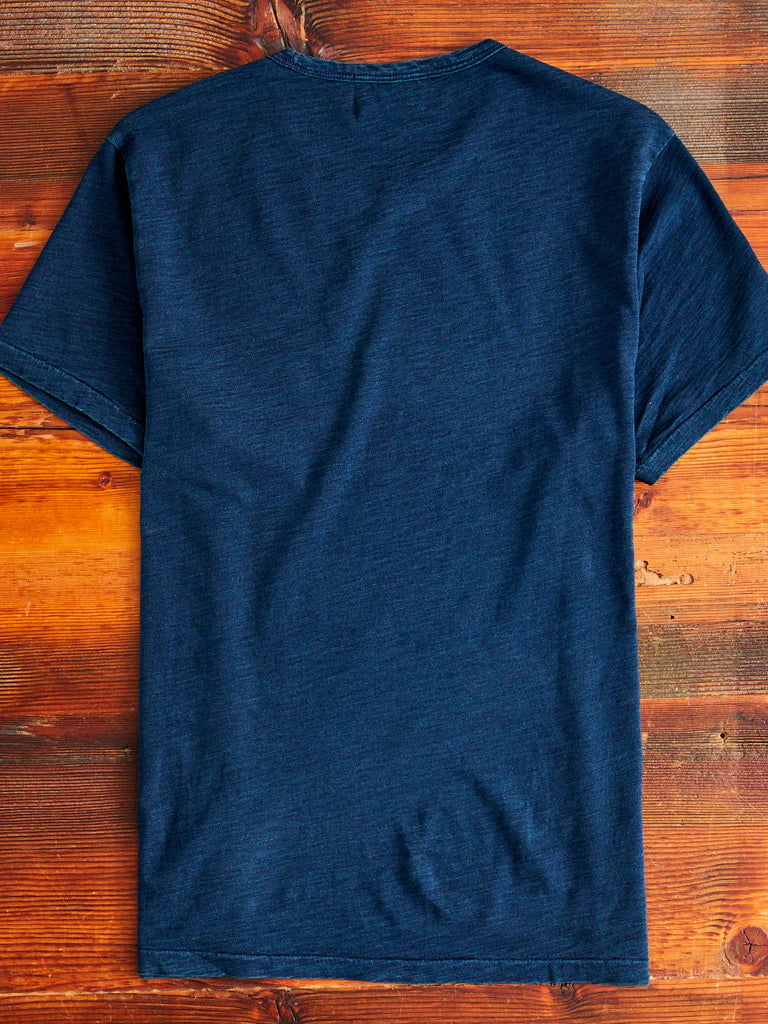 Slub Jersey Pocket T-Shirt in Indigo