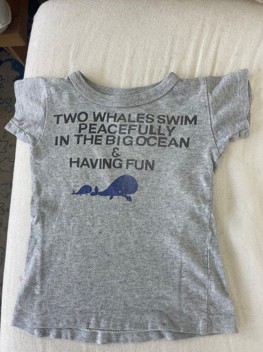 Vintage Whale Baby Tee