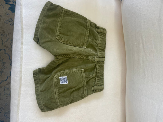 Vintage Green Corduroy Shorts