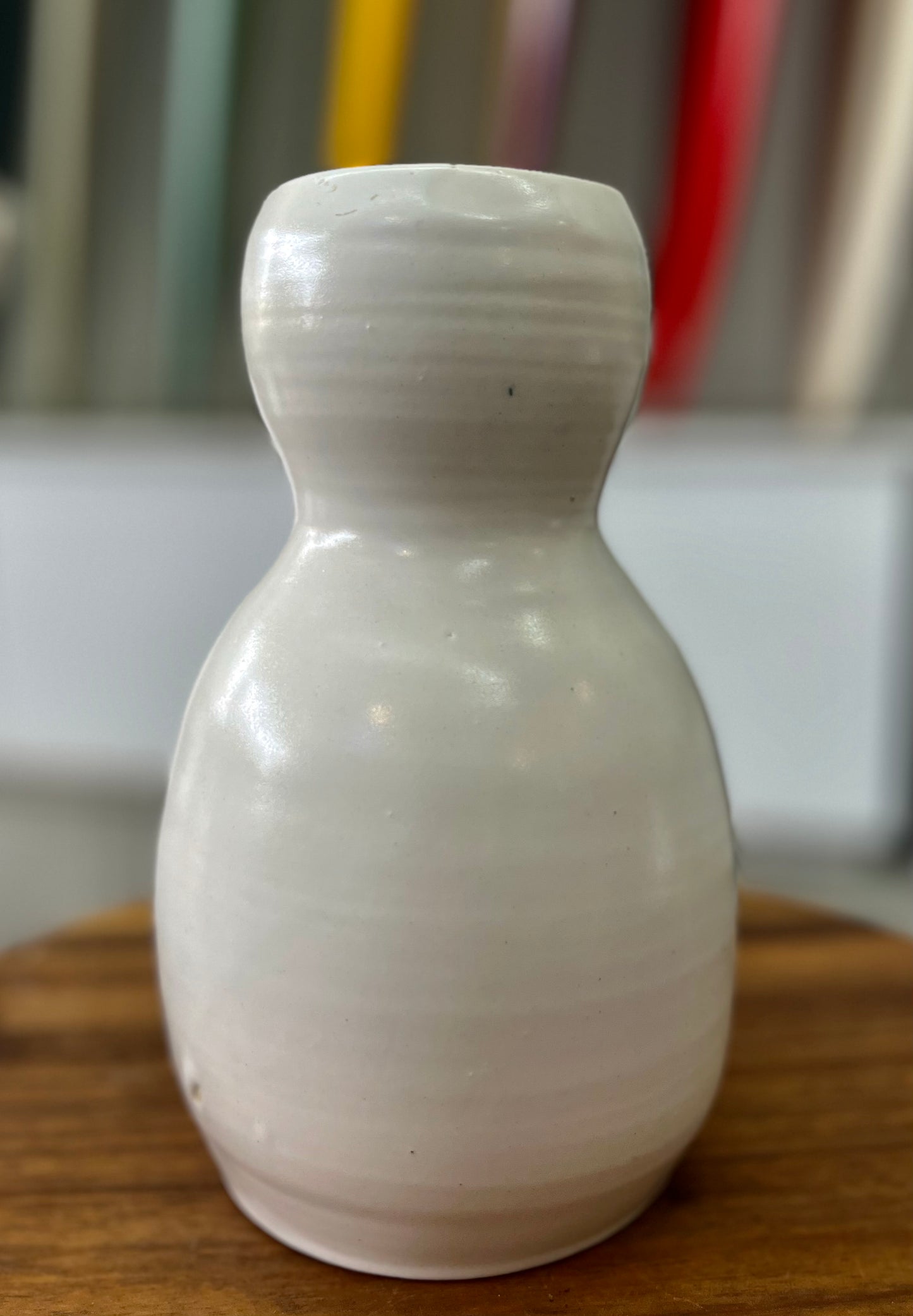 Hand Made Vase - White