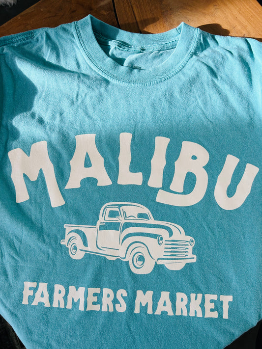 Malibu Farmers Market Tee-Teal