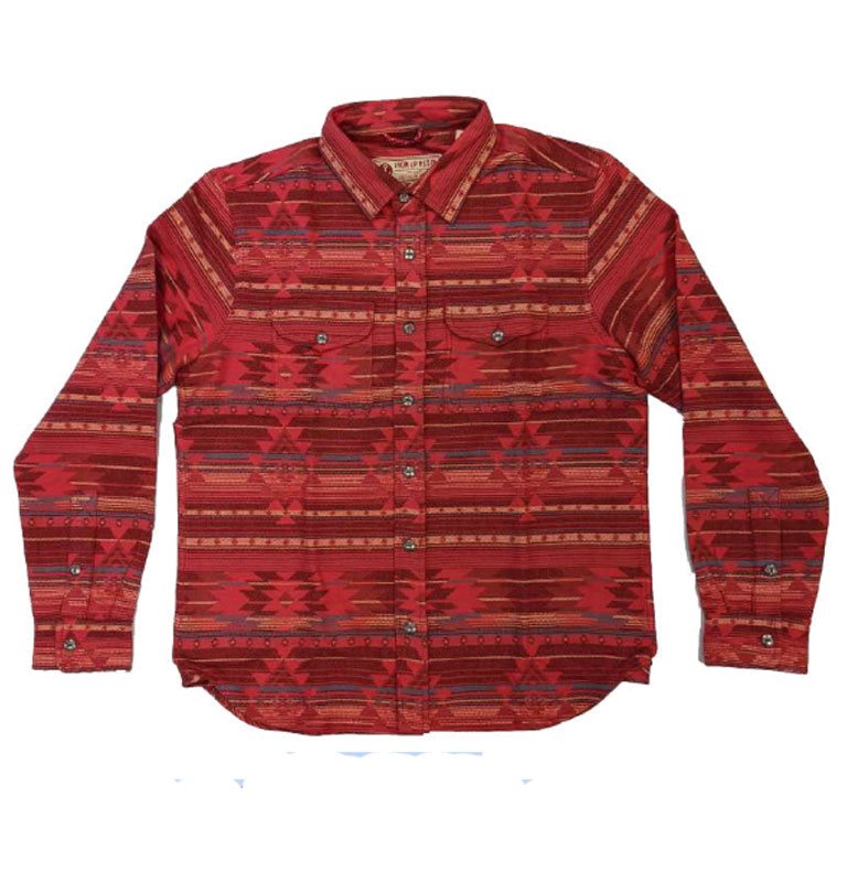 NAVAJO FLANNEL SHIRT - RED