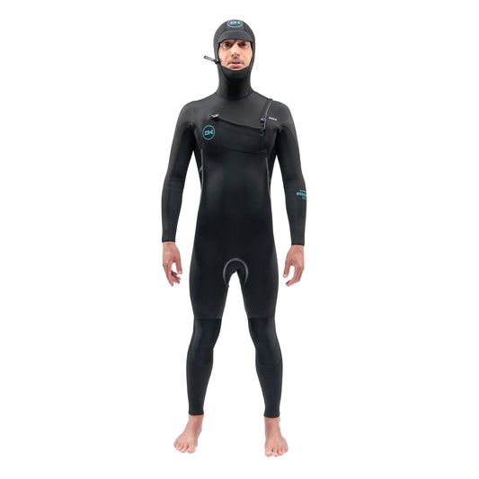 MISSION CHEST ZIP HOODED WETSUIT 4/3MM - MEN'S