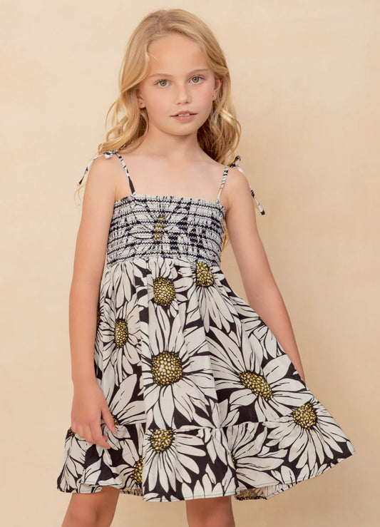 Daisy Floral Peyton Girls Short Dress