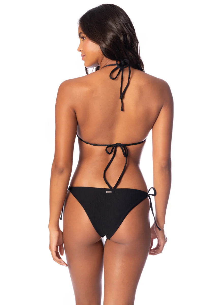 Jade Black Balmy Sliding Triangle Bikini Top