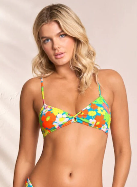Maaji 90S Floral Kelly Triangle Bikini Top