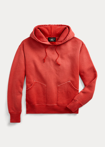 Long-Sleeve cotton/Polly split pocket fleece hoodie