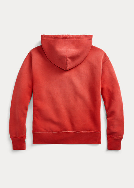 Long-Sleeve cotton/Polly split pocket fleece hoodie