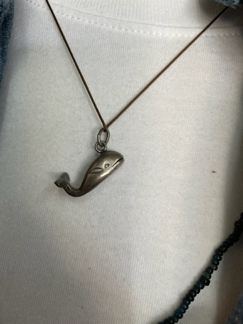 Whale  charm necklace