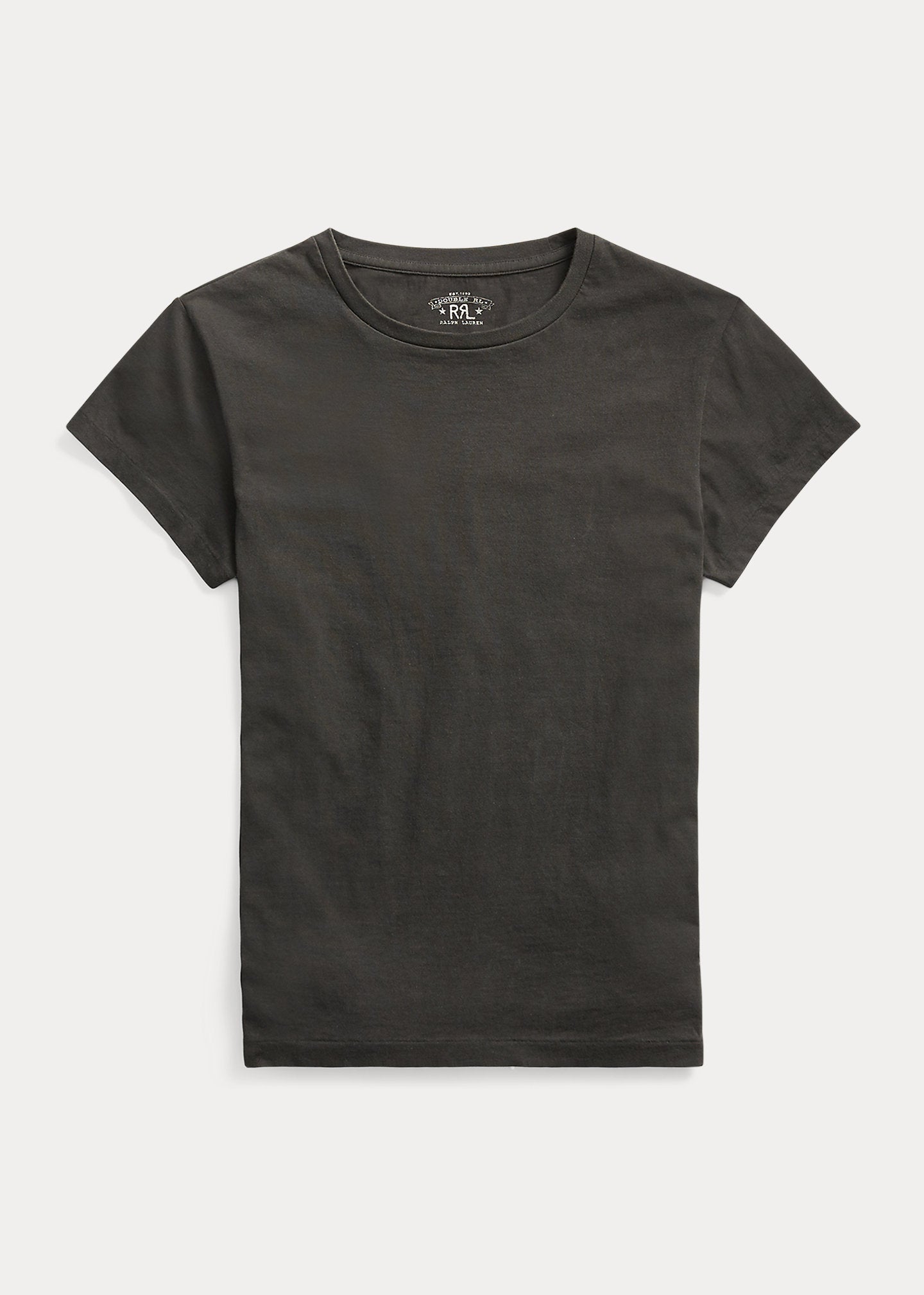 RRL Jersey Crewneck T-shirt- Faded Black Canvas